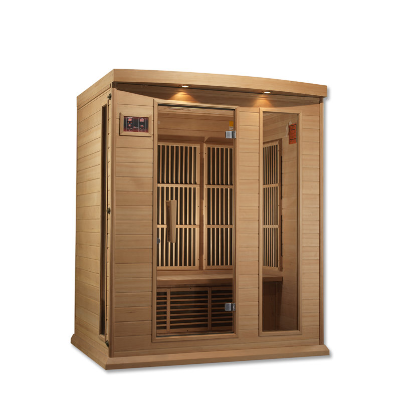 Dynamic Infrared 3 - Person FAR Infrared Sauna in Hemlock