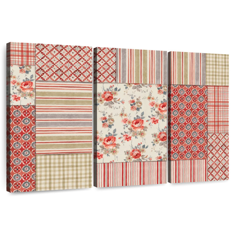 Kerner Farm Patchwork III, 14" H x 23" W