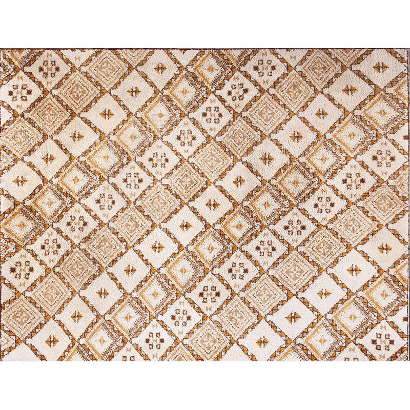 Ivory Vintage Berber Moroccan Room Size Tribal Rabat Rug