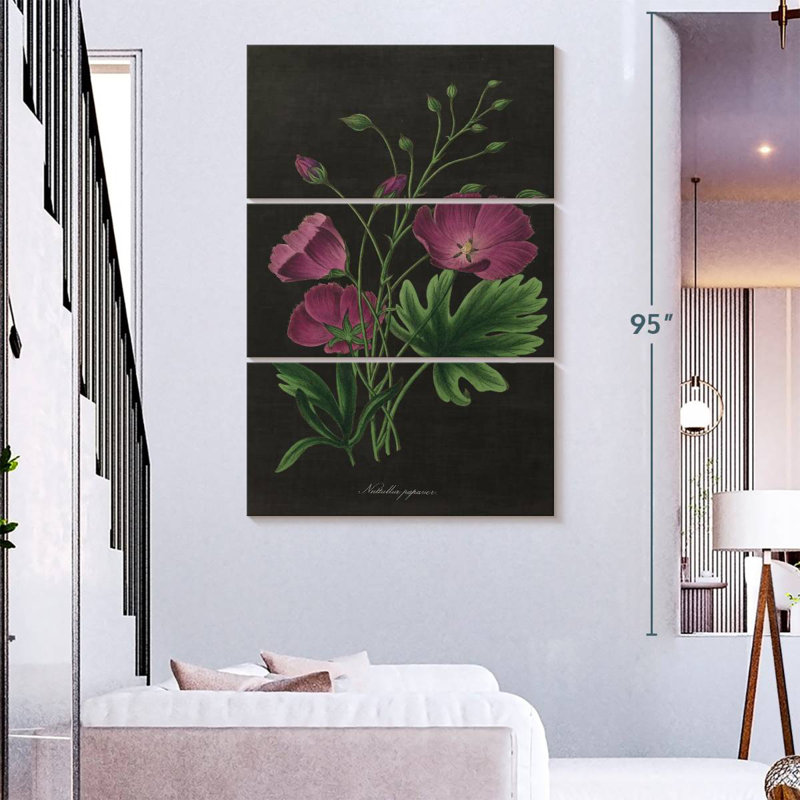 Harnek Botanical On Black Chart II, 74'' H x 48'' W