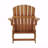Outdoor Adirondack Chair, Wooden Folding Pre-Assembled Backrest And Seatboard