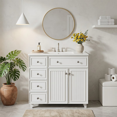 Meuble-lavabo 36 po avec lavabo en céramique