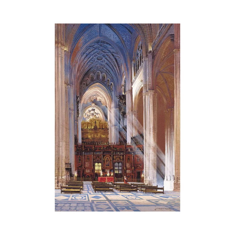 Sevilla Cathedral by Maher Morcos - Wrapped Canvas Print, 20.32 cm H x 30.48 cm W
