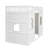 Twin Size House Loft Bed With Ladder-White-493335886-493335873