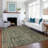 Premium Machine Washable Tiream Green Rug-1721303609