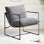 Chaise d'appoint rembourrée l 29 po avec structure en métal-60719351