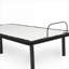 Base de lit ajustable pour chambre double pleine grandeur, fabrication en métal gris ardoise avec réglage personnalisable de la position de la tête-129231978