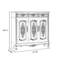 Banc de rangement en bois manufacturé brun-258279449