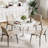 5 Piece Set-Pedestal Dining Room Table and 4 Chairs-1229862095-1229862092-1229862090