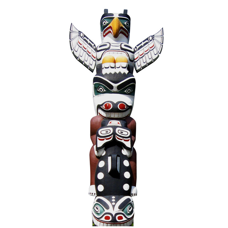 Totem Pole Cardboard Standup