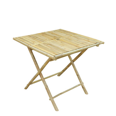 Table de salle à manger pliante en bois massif Latsia