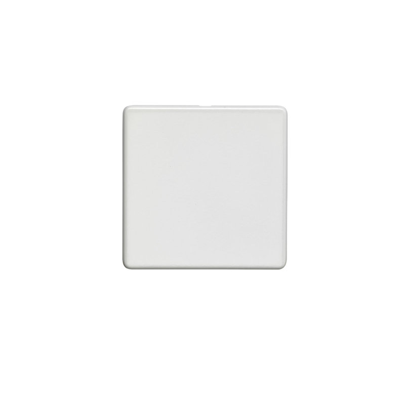 Wall Mounted Blank Plate, Matt White