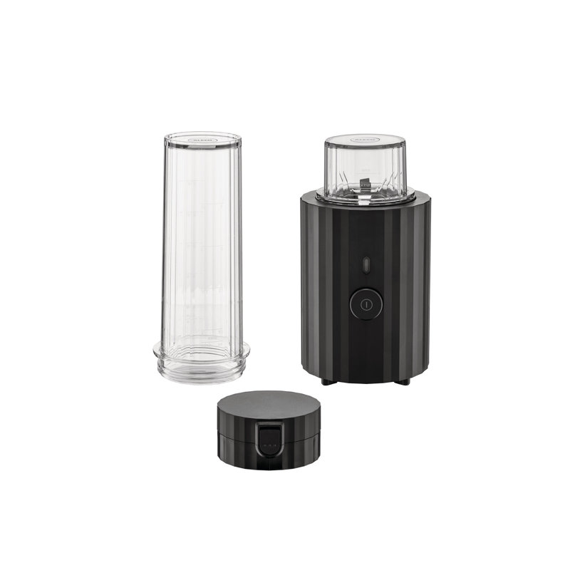 Alessi Plisse Personal Smoothie Blender, Black