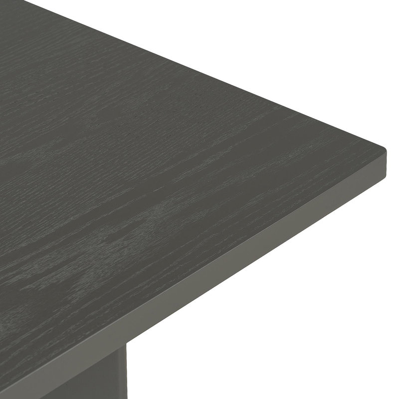 Farmhouse Wood Dining Table, 60" Rectangular Dining Table With Cutout Table Legs For Dining Room, Kitchen And Living Room (Gray)