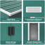 4x6FT Metal Garden Storage Shed with Sliding Door