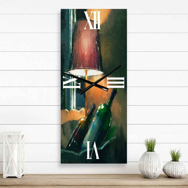Horloge murale brillante dans la nuit, Petit