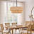 23.2" 6-Light Scalloped Rope Drum Chandelier-1664452977-1664452983
