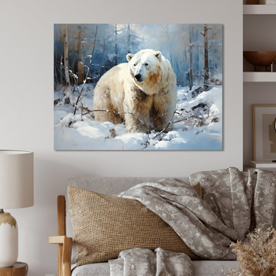 Polar Bears Arctic Solitude II - Bear 2 Metal Wall Art