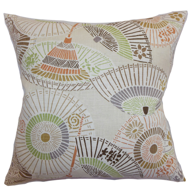 Housse de coussin valkeala géométrique, 20 po x 20 po, Désert