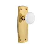Prairie Plate with White Porcelain Door Knob