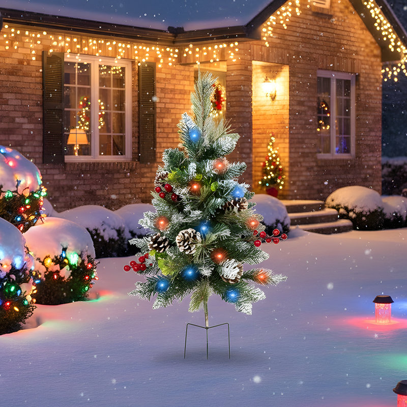 2.36' H Lighted Artificial Christmas Tree