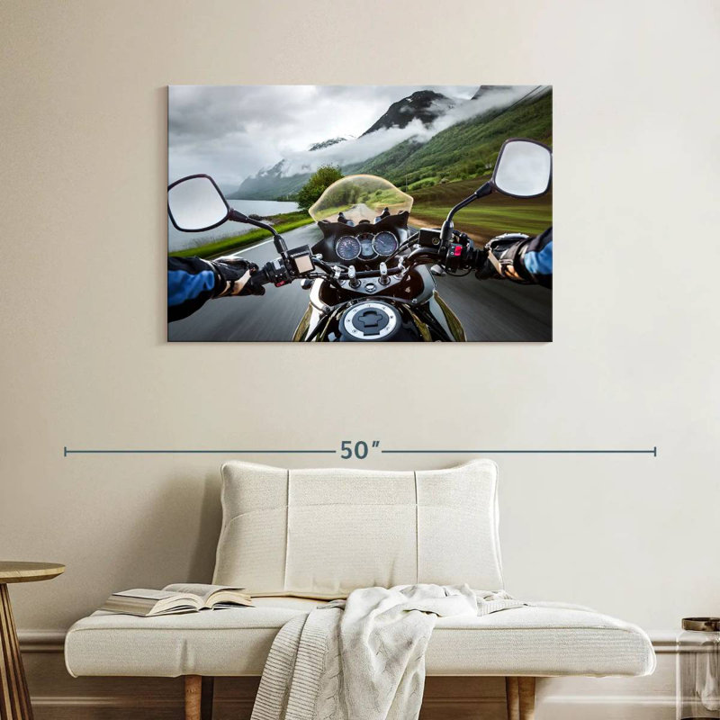 Mehar Motorcycle Ride View, 26" H x 39" W