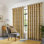 Stamper Semi Sheer Curtain Pair