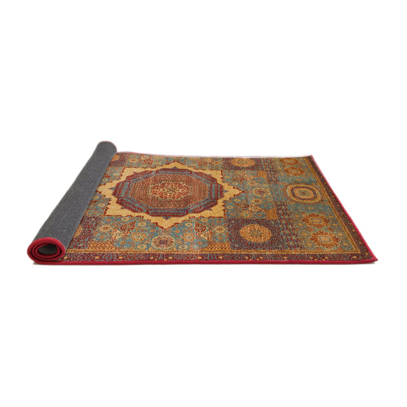 Tapis abstrait moderne 1476, Rond 7 pi