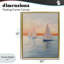Cadre flottant au coucher du soleil sur une mer calme, conception par Creative Studio-1539039128-1539039132