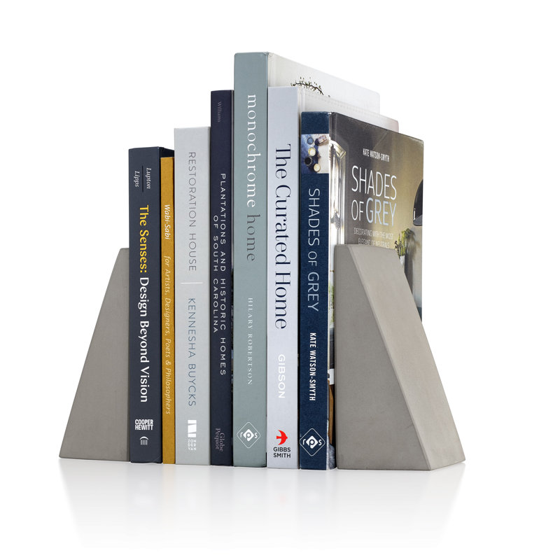 Serre-livres anti-dérapants Aaru, Gris