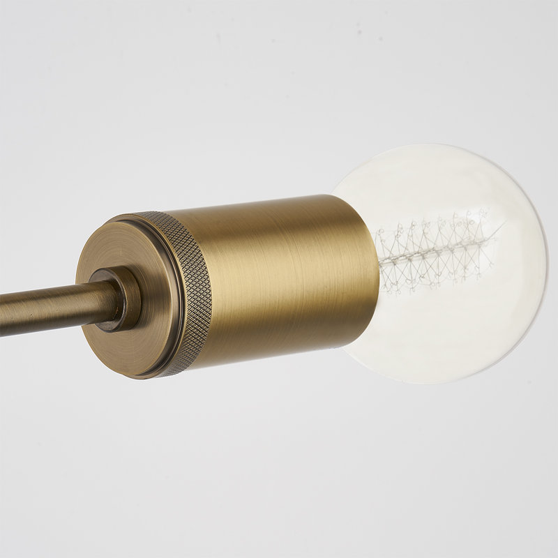 Lustre spoutnik 6 lumières à intensité variable en acier