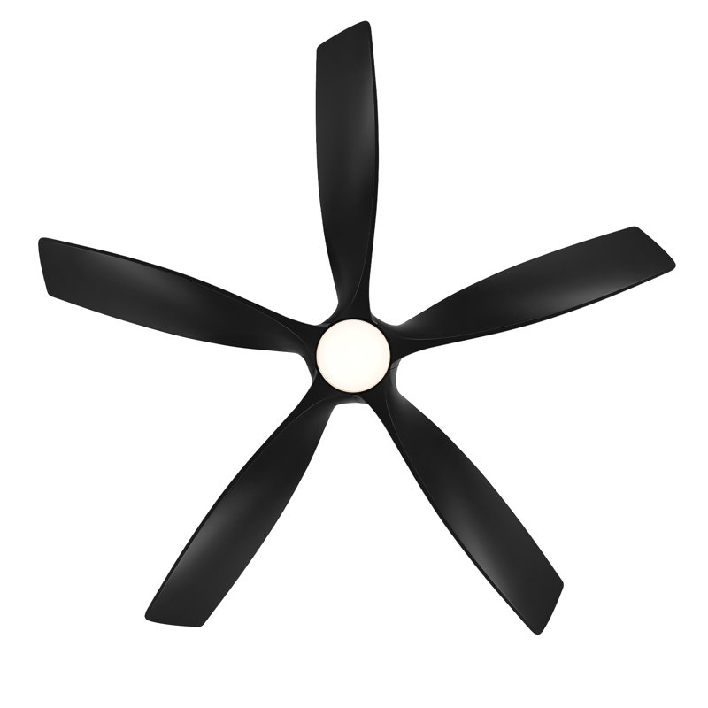 Zephyr 5 5-Blade Smart Ceiling Fan, Matte Black