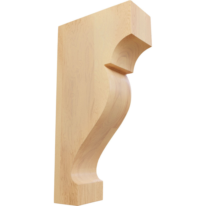 Corbeille en bois Dearborn, 8" H x 1.75" W x 4" D, Hévéa