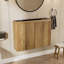 Armoire murale moderne de 30 pouces avec évier crème - Installation brevetée en 1 minute, peu encombrante et facile à assembler-422789227