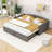 Twin Upholstered Daybed with Trundle-258586826