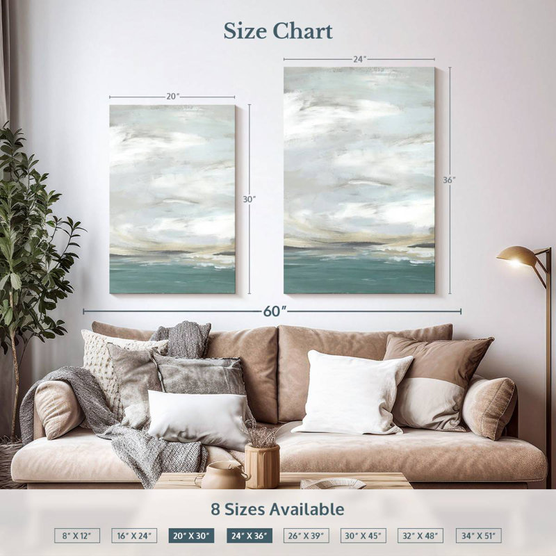 Avery Seafoam Vista II, 36" H x 24" W