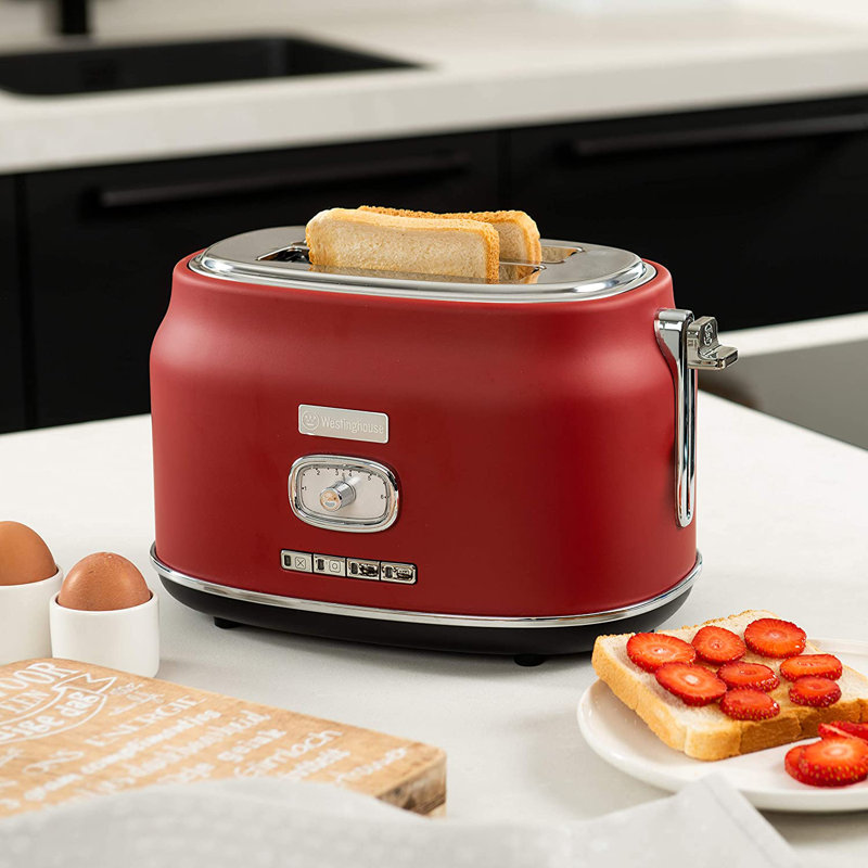 Retro 2 Slice Toaster, Red