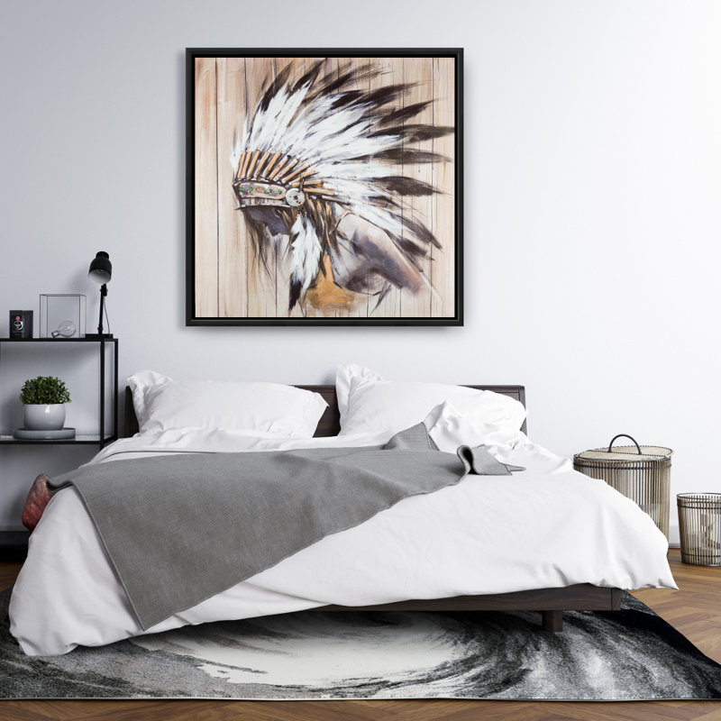 " Indian With Feathers "