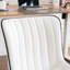 Chaise de bureau pivotante en cuir véritable avec roulettes Brionni-1037692698