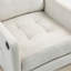 Fauteuil rembourré avec accoudoirs carrés et capitonnés-579925322