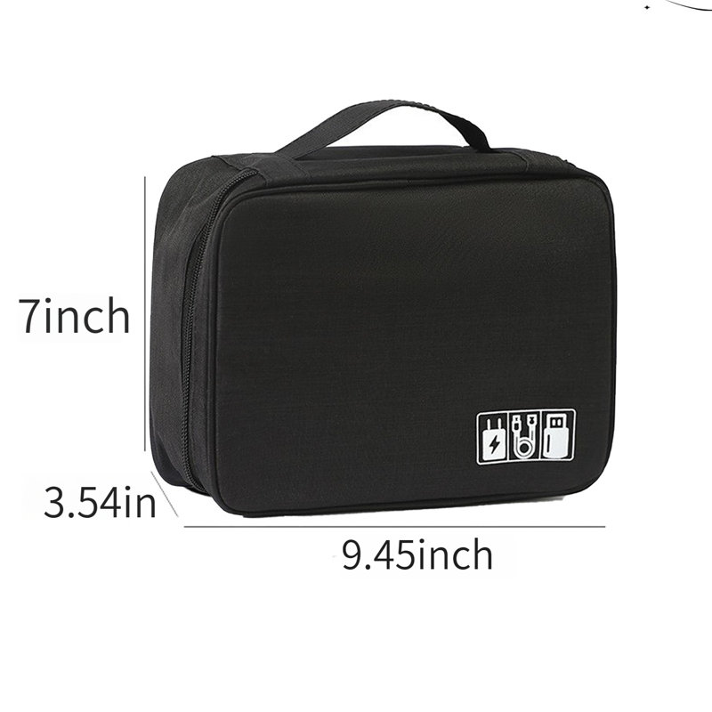 Organizer Bag Organizer Double Layer , Black