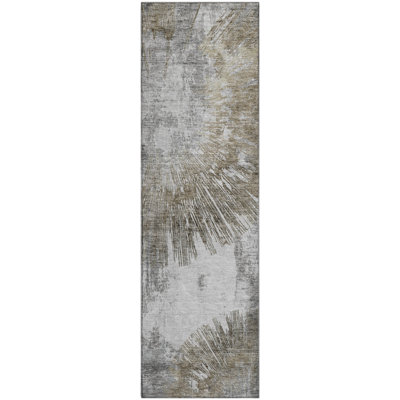 Premium Machine Washable Prisco Taupe Rug