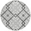 Tapis rond ivoire 8 po