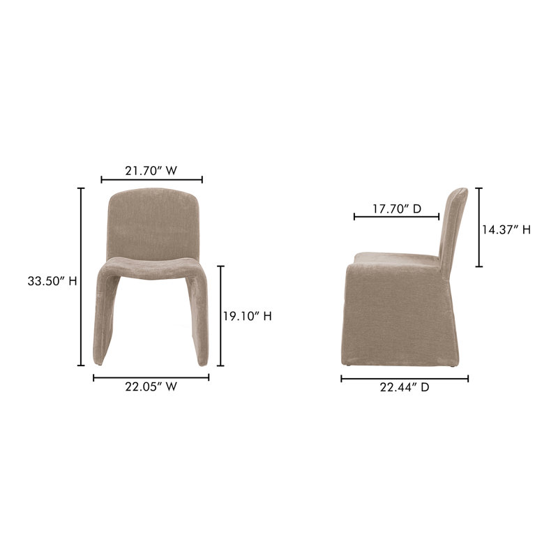 Ella Upholstered Dining Chair, Camel