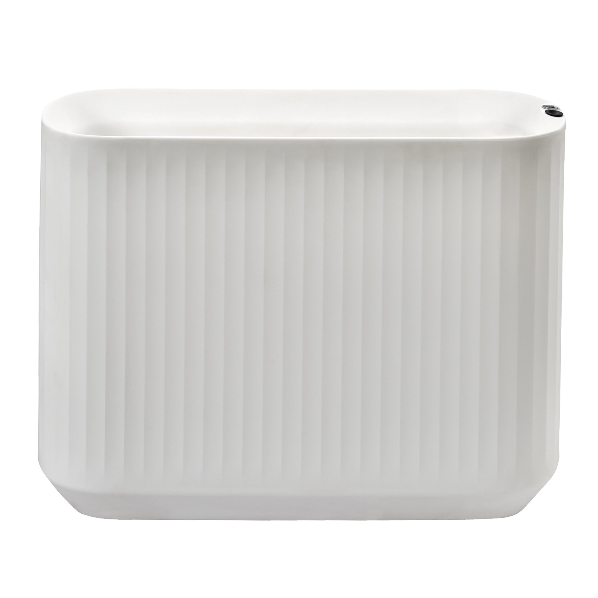 Mod Self Watering Plant Box, Alpine White, 40" x 14" x 30"H - Privacy Planter Wall