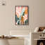 «Peach and Palm Shadowbox Print Natures Art Prints» par Art Remedy-115126340-115126344
