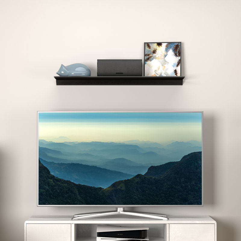 Reeana Metal Wall Mounted Shelving Unit, 5.5cm H x 120cm W x 25cm D