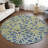 Machine Washable Indoor/Outdoor Chantille ACN2412 Botanical Rug-25461736