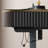 Standing desk with built-in outlet, glass top-402262798-348550547