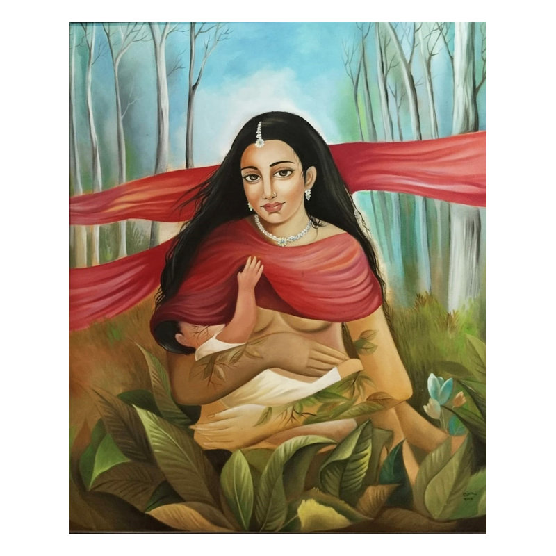 Mère nature | Huile sur toile | Par Niva